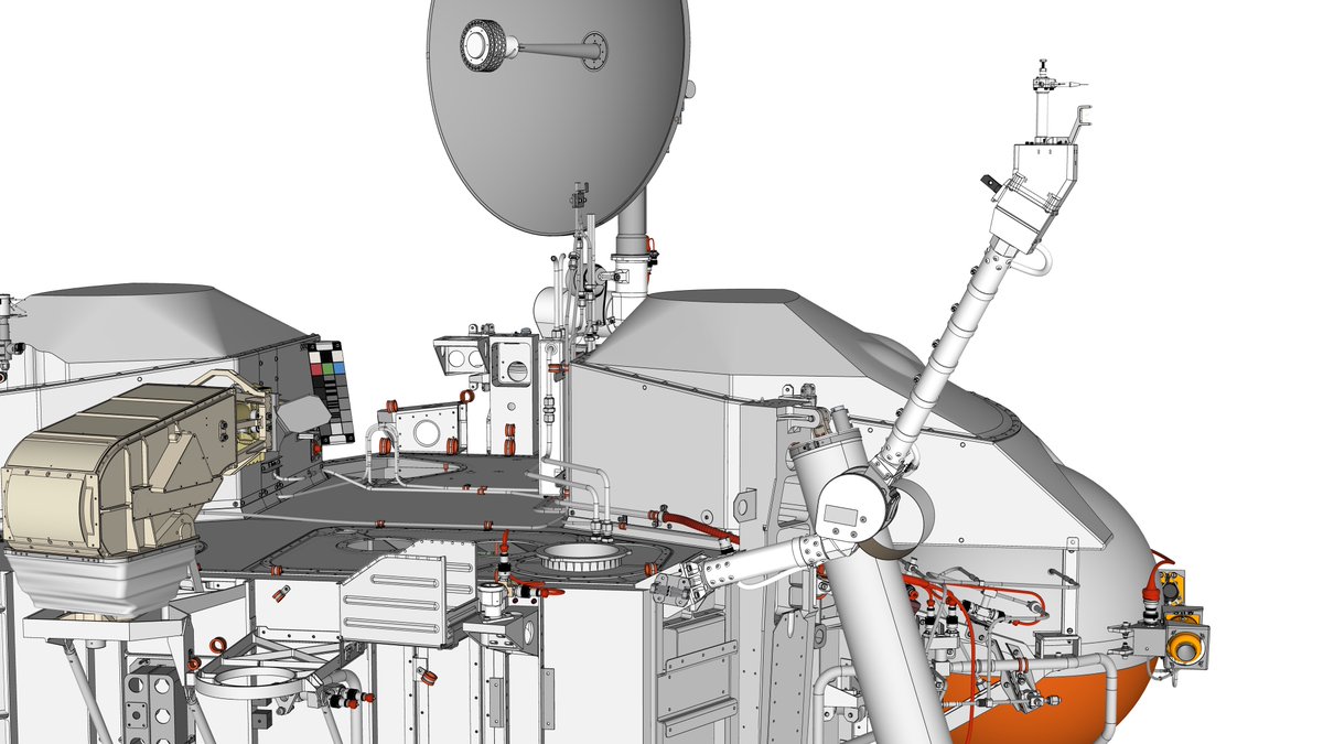 TFDahl's tweet photo. @SketchUp @MarsVikingTeam @airandspace @NASA_Langley @museumofflight @casciencecenter @VaAirandSpace @matthewshindell @FutureJurvetson Here are a few more views of the meteorology instruments and related components. https://t.co/WlM0UZ2sOZ