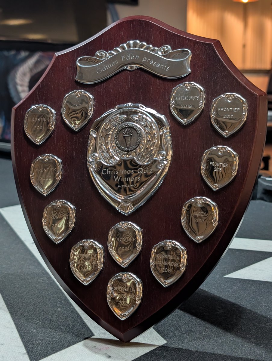 We were delighted to host the Games Eden Christmas Quiz 2024 last night, with 100 contestants taking on Santa to support <a href="/SpecialEffect/">SpecialEffect</a> 

The quiz was won by Run Escape, a team from Jagex, overcoming what seemed an unbreakable winning streak from <a href="/frontierdev/">Frontier</a>