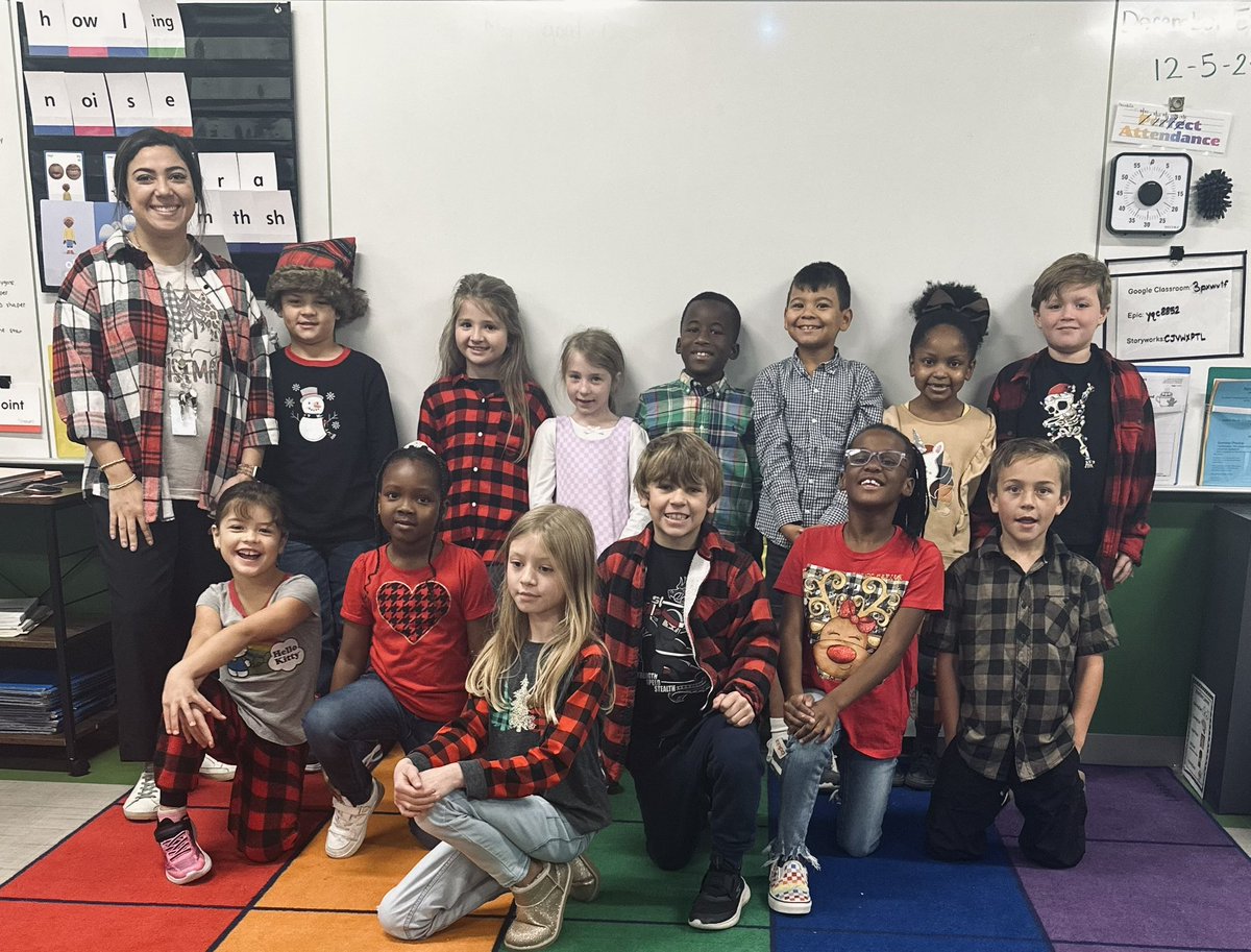 On the first day of Christmas, we are mad about plaid! <a href="/WISDLagway/">Lagway Elementary</a>