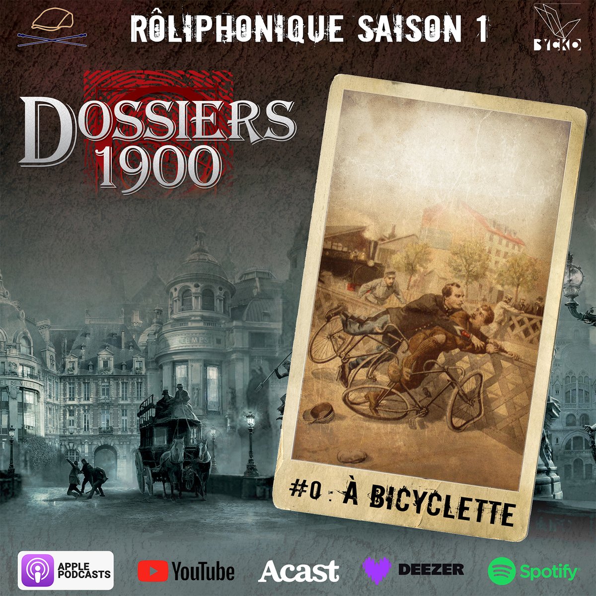 Les DOSSIERS 1900 reviennent !
Il y a quelques années sortait #Roliphonique, dont la saison 1 est une campagne de #Crimes.
(Re)découvrez cet #ActualPlay #JdR directement chez Taliesin ou sur votre plateforme de baladodiffusion préférée !
taliesin-tourisme.com/podcast-1/epis…