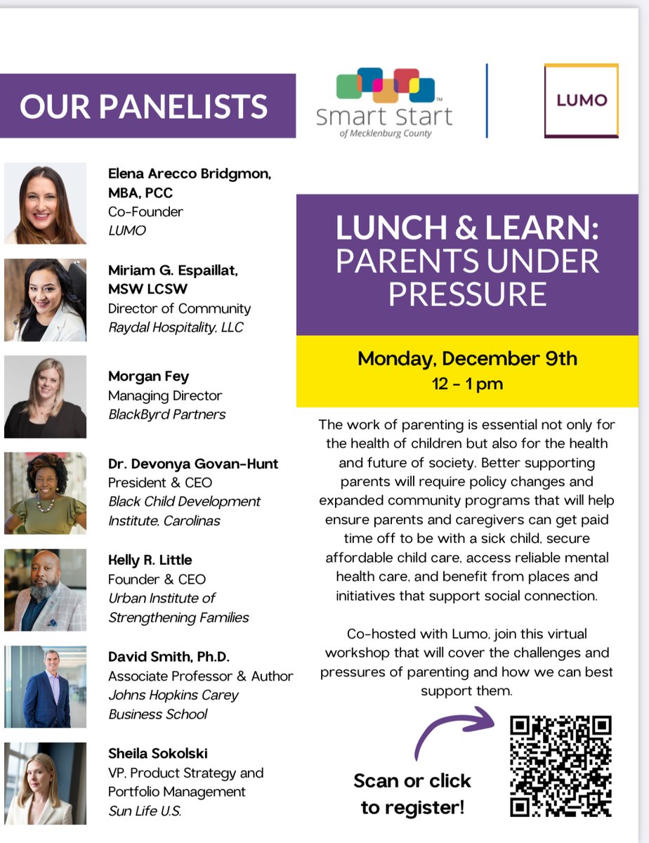 BCDICarolinas's tweet photo. Please join us for this powerful Lunch and Learn!
Free of Charge
Virtual
Smart Start of Mecklenburg County
💛🧡🖤🤎
#ParentsWill
#TogetherWeWill
Register Below:
https://t.co/EI0Eq8B3sc https://t.co/mRoQjM0G9c