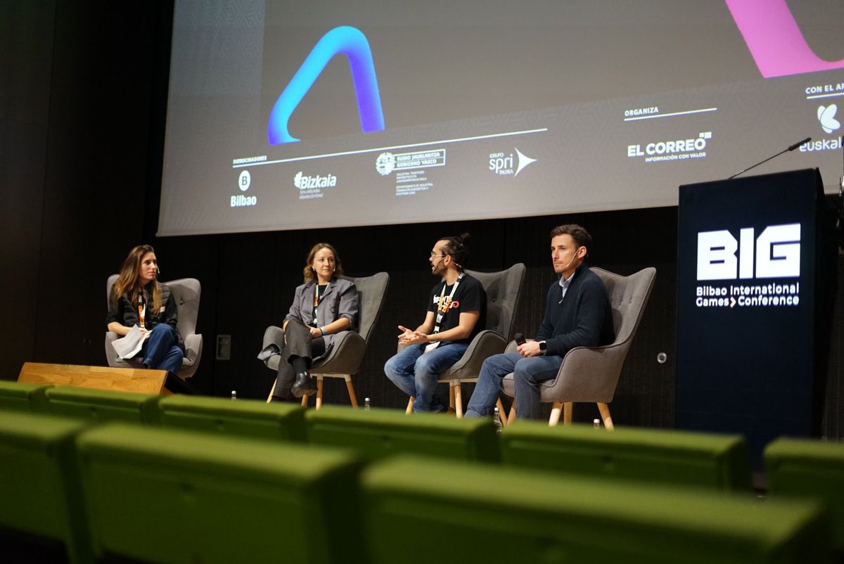 Madrid in Game (@madridingame) on Twitter photo “Explorando el ecosistema madrileño de videojuegos: Retos, Aprendizajes y Oportunidades con Madrid in Game”, con <a href="/infinite_thread/">Hidalgo 🌻🐎 - Infinite Thread Games</a>, <a href="/beetested/">beetested</a> y <a href="/ConWiro/">ConWiro</a>.
#BIGconf <a href="/bilbaogamesconf/">BIG Conference</a> “Explorando el ecosistema madrileño de videojuegos: Retos, Aprendizajes y Oportunidades con Madrid in Game”, con <a href="/infinite_thread/">Hidalgo 🌻🐎 - Infinite Thread Games</a>, <a href="/beetested/">beetested</a> y <a href="/ConWiro/">ConWiro</a>.
#BIGconf <a href="/bilbaogamesconf/">BIG Conference</a>