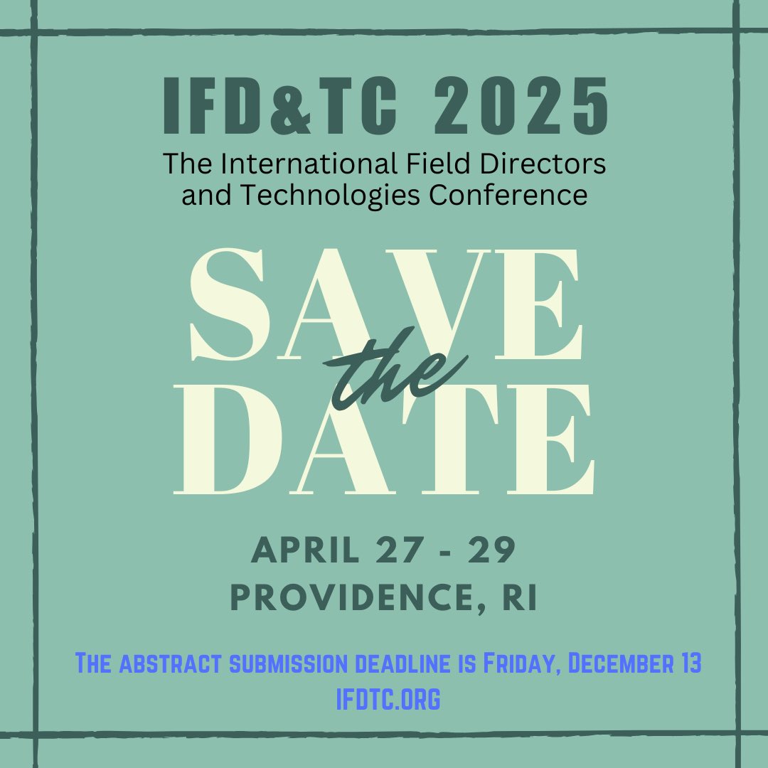Int'l Field Directors & Technologies Conference (@ifdtconf) on Twitter photo 