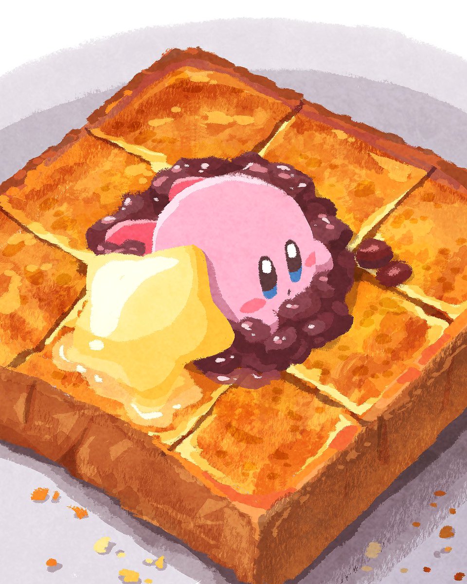 Ara_love_kirby's tweet photo. あんバター🍞 https://t.co/lTa3QfnV3A