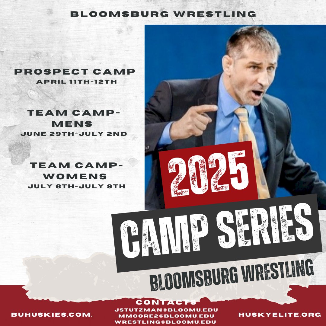 ⁦<a href="/BloomWrestle/">Bloomsburg Wrestling</a>⁩ Camps Are Back! 

Sign Up And Join Us This Summer! For More Information Please Contact Us Directly As Our Camp Web Site Will Be Up And Running By Dec. 15.