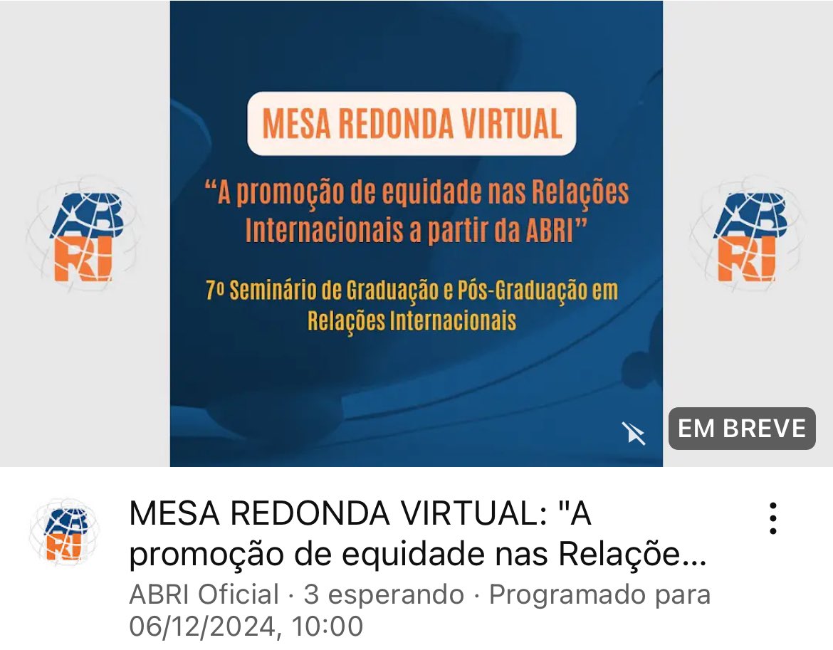 Agora no nosso canal do YouTube