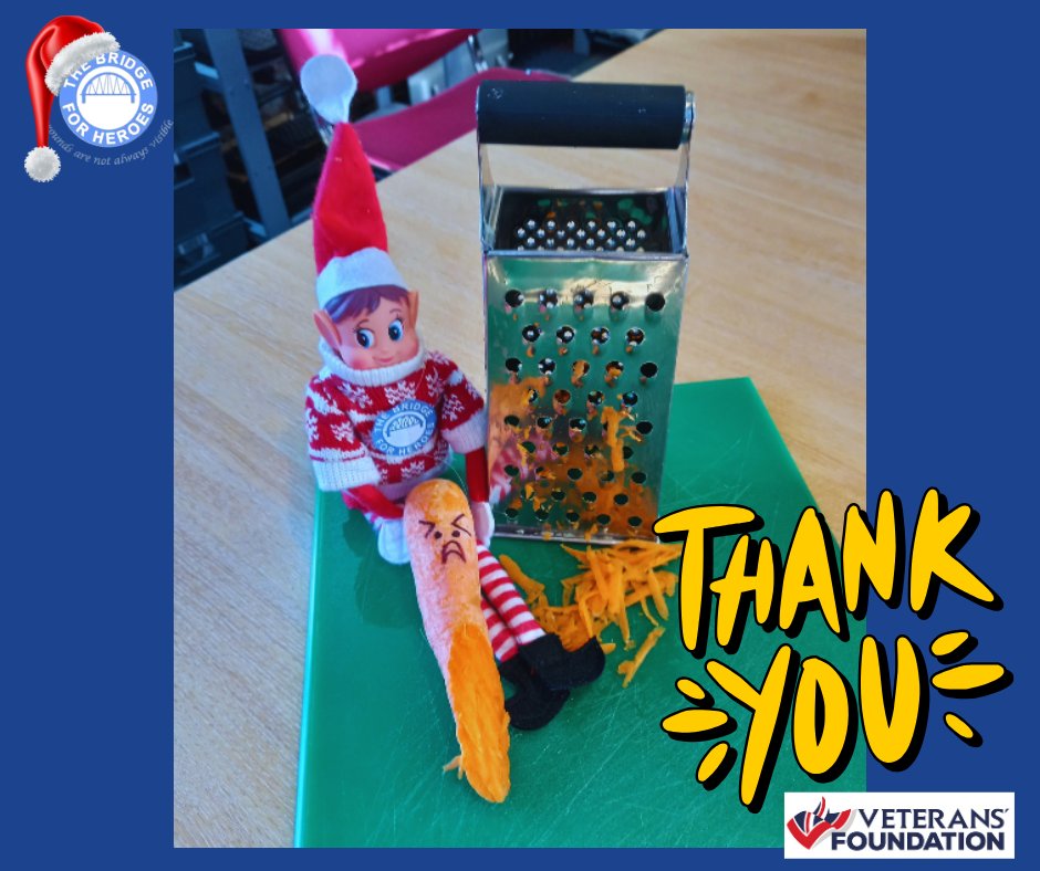 Is life GRATING on your nerves?!
Thanks to the funding we receive from The Veterans' Foundation and our other supporters, we are able to combat loneliness and Isolation within the Armed Forces Community.
Drop in for a chat today and see what Elfie is up to! 
#veteransfoundationuk