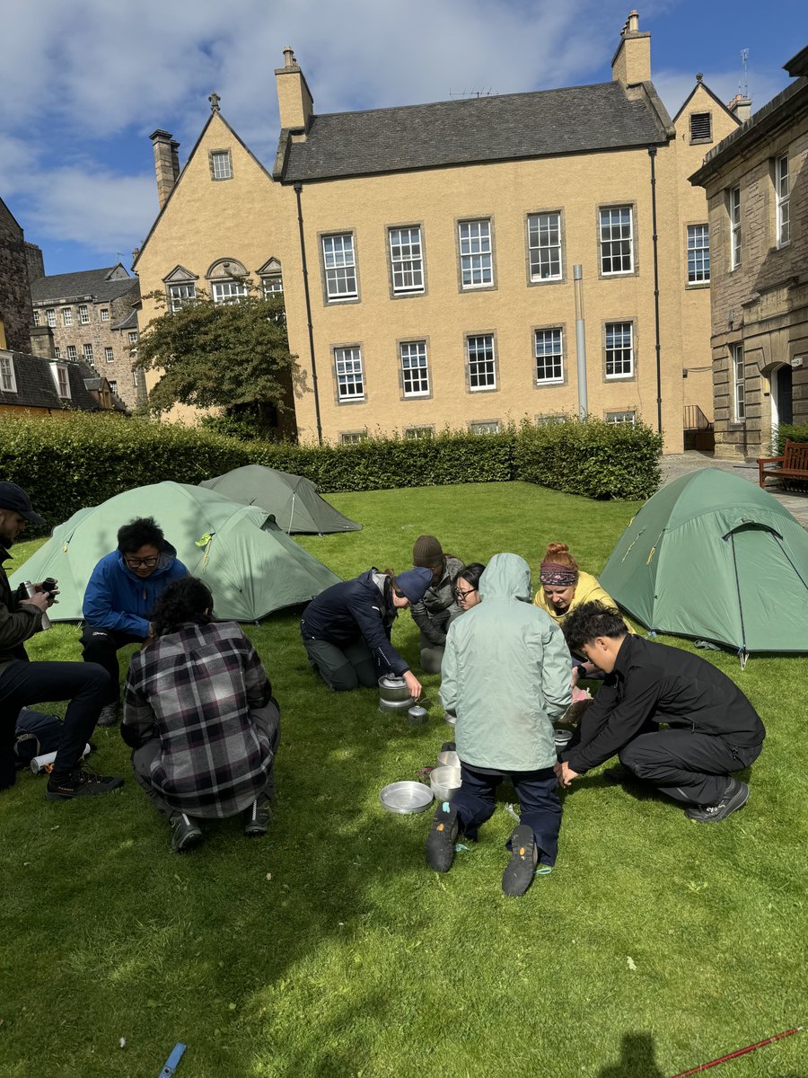 OutClassScot's tweet image. Camp craft in the city centre at #morayhouse