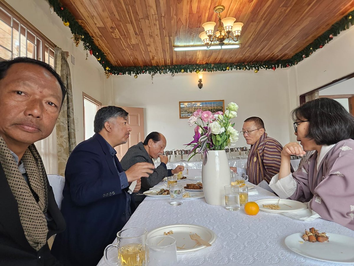 #NSMDC Chairman <a href="/AtupuShohe/">Kuputo Shohe(atupu)</a> is honoured &amp; thankful for the opportunity to connect over lunch today with Hon CM Shri <a href="/Neiphiu_Rio/">Neiphiu Rio</a> &amp; His Excellency JIGME THINLYE NAMGYAL,Cunsul General, Royal Bhutanese consulate General, Kingdom of #Bhutan, &amp; Advr to CM &amp; Chairman of IDAN <a href="/abumetha/">abu metha</a>