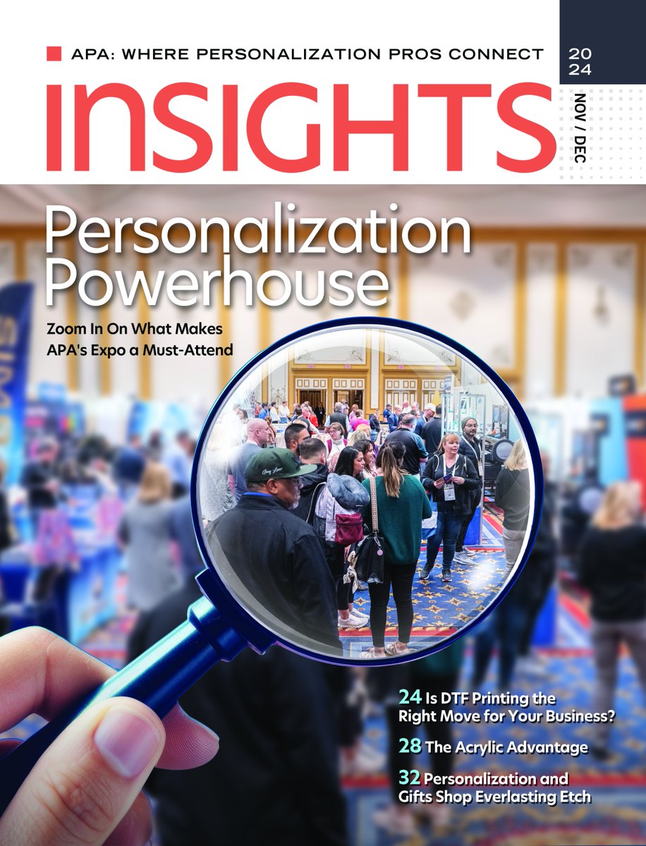 APA_HQ's tweet photo. 🔷 Have you read the latest edition of #InsightsMagazine? 🔷

Dive In 🔗➡️ https://t.co/x6KiAm8zM8

Don't miss out on the insights you need to stay ahead 📖 #Laserengraving #sublimation #UVPrinting #HeatPress #HeatTransfer #PersonalizationPros #TradeShow #PersonalizationIndustry https://t.co/Ykl9gzUfMF