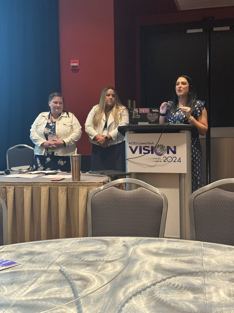 So proud of these awesome LHS teachers as they presented at the ACTE CareerTech Vision Conference in San Antonio this week. #GoLemont #WeAreLemont <a href="/LHS210Krolo/">Mrs. Krolo</a> <a href="/LHS210Mimnaugh/">Sarah Mimnaugh</a> <a href="/LHS210Wilcoxen/">Meghan Wilcoxen</a> <a href="/MrDuensing_lhs/">Scott Duensing</a>