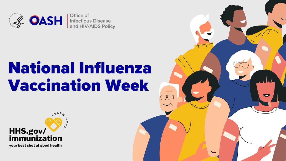 Dec 2-6 is National Influenza Vaccination Week. Now is the time to protect yourself and your loved ones during the #flu season. Find out where you can get your flu vaccine quickly and easily. vaccines.gov
#vaccines #FightFlu #VaccinesWork