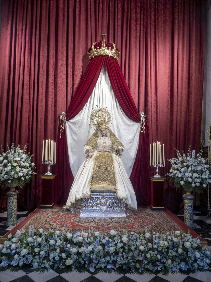 Sevilleando_'s tweet photo. Preciosa estampa de la Virgen del Rosario de @hdaddemontesion https://t.co/cwoZw8nsoa