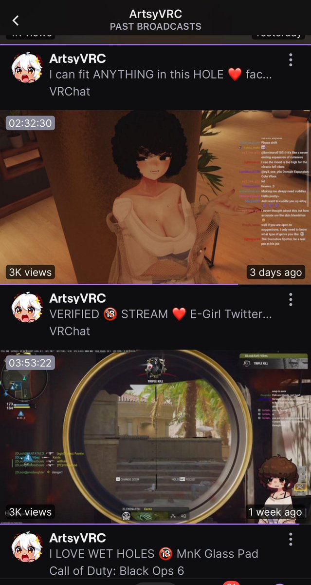 ArtsyVRC's tweet photo. I love lewd click baiting so much, it brings me a lot of joy~ ❤️

I’ll double down on this every day and anyone upset by it fuels my desire to triple it.

I’ll just be eating a sandwich and call the stream “filling my throat with this big throbbing package” https://t.co/LFSTIOET4N