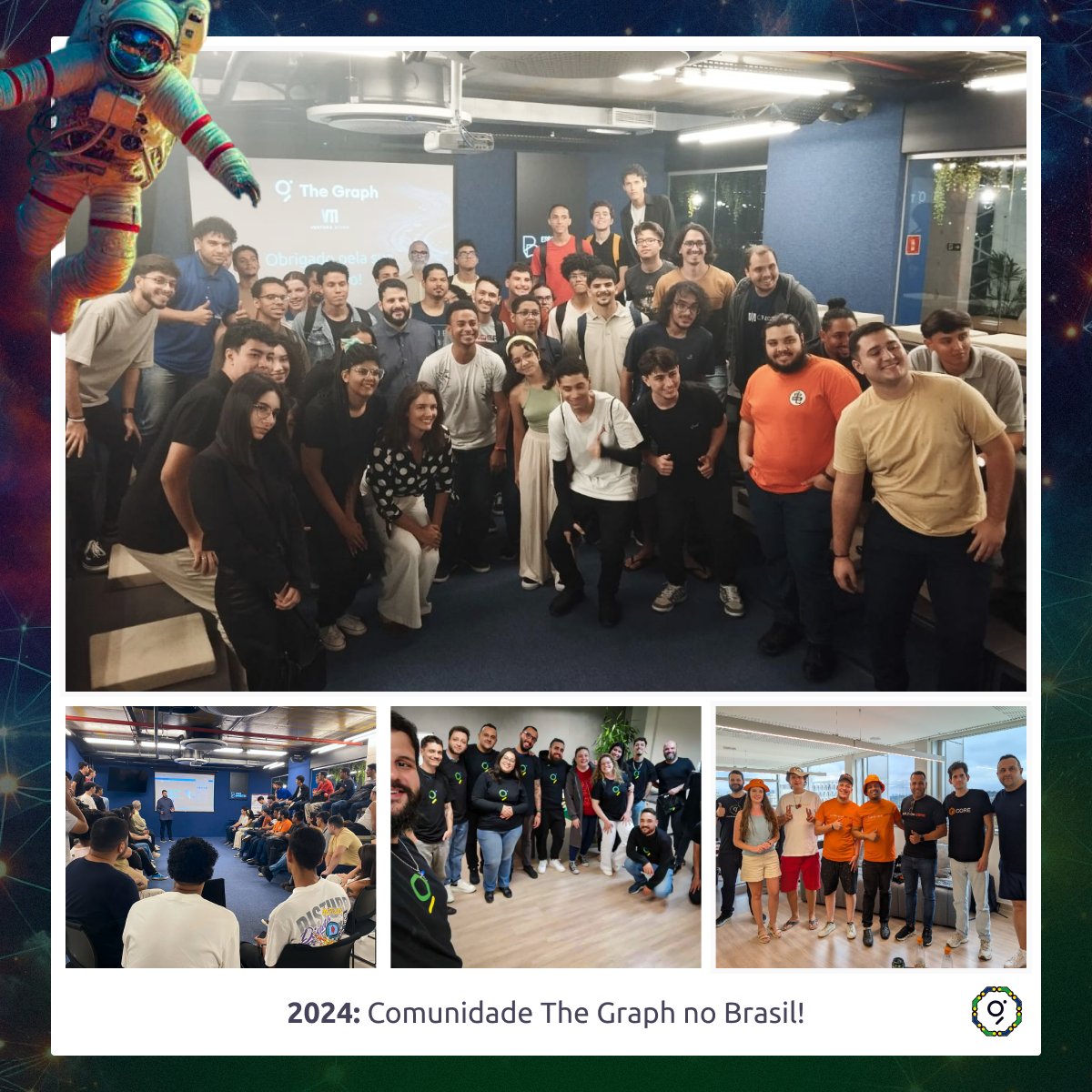 thegraphbrasil's tweet photo. 2024: Um Ano de Conexões e Crescimento para a Comunidade The Graph no Brasil!

Começamos nossa jornada em grande estilo com o evento “Pizza com The Graph Brasil” em São Paulo! 🍕
Foi uma oportunidade incrível de conhecer mentes brilhantes e debater o futuro da nossa comunidade. https://t.co/nOj0XzBlLn