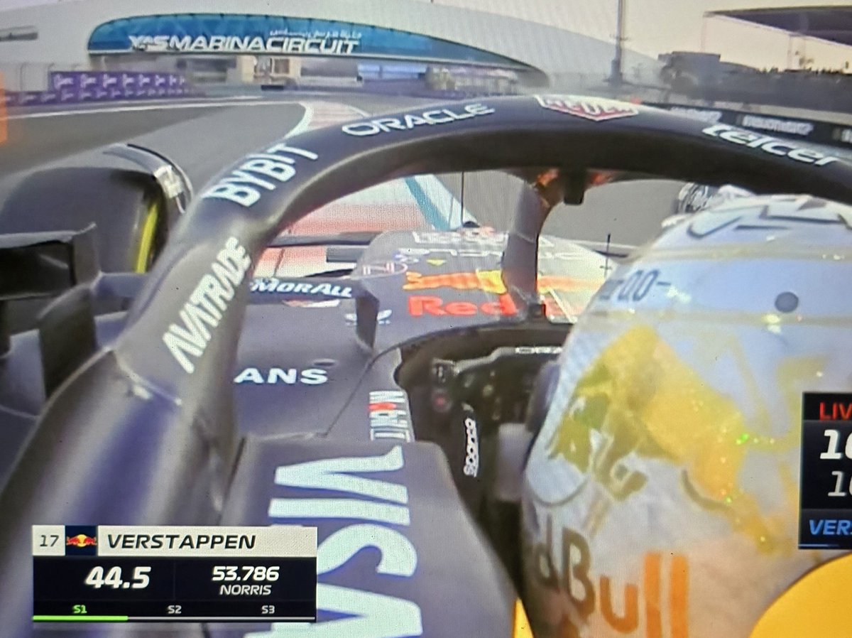 linalan01's tweet image. #AbuDhabGP #F1 #Practice2 #FP2 on board with #MaxVerstappen