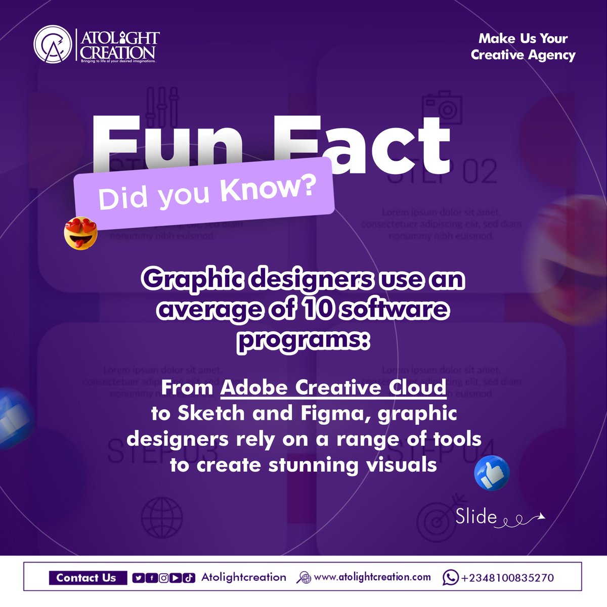 AtolayeD's tweet photo. Behind every great design lies an amazing story.
Did you know the first infographic was about space?
Swipe to discover more fascinating facts about the world of design! 💫 #designstories #didyouknow #facts #creativeagency #Election2024 #SpotifyWrapped #INDvsAUS #Bitcoin #jayvik https://t.co/clz0uxPKxx