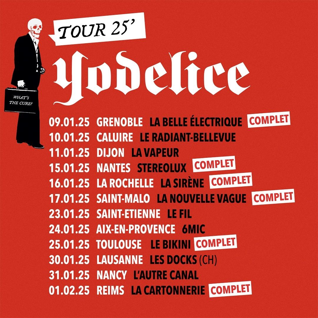 “What’s The Cure”, le nouvel album de Yodelice en tournée dans toute la France ! Il reste encore quelques billets !
concert-auguri.fr/fr/yodelice