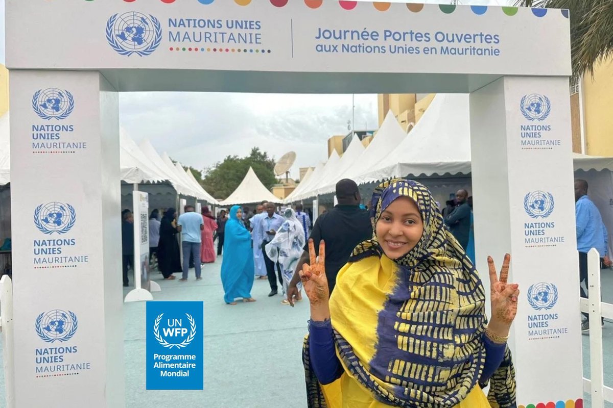 WFPMauritaniaCD's tweet image. Merci à tous ceux qui sont venus nous retrouver au stand WFP lors de la #JournéePortesOuvertes @ONUMauritanie Ce fut un plaisir de rencontrer des jeunes passionnés et déterminées à contribuer à la lutte contre la faim en Mauritanie🇲🇷💪 On espère vous retrouver bientôt! #JPO2024