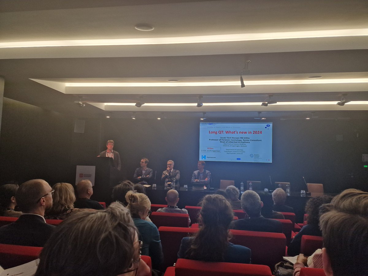 PriyaPBK's tweet photo. Excited and proud to watch my supervisor @JacobTfelt present at @escardio CardioGenomics2024 in 🇧🇪 on 'LQTS: What's New in 2024!' 🫀🧬

His passion and expertise in ion channel diseases continue to inspire ✨.
Can’t wait to see what’s next for this field!

#ESCGenomics @RigsHeart https://t.co/okgtmjM0t8