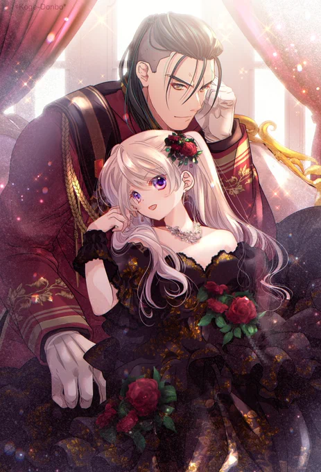 『さいつよ悪役令嬢日記』5話トビラ絵2枚目、遅れてましたけどできましたー。今回は本物ホリザベーテさまと天外くん。たまには悪役感をだしてみたよ。 #さいつよ悪役令嬢  #週替わりトビラ絵 