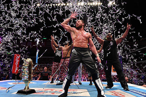 njpwglobal's tweet photo. Kenny Omega RETURNS to Pro-Wrestling at #wrestledynasty!

After his reign as IWGP Intercontinental Champion, Kenny Omega entered and won G1 Climax 26 on his first attempt, the first non-Japanese to win the tournament!

#njpw #njWD https://t.co/GMU7o180kU