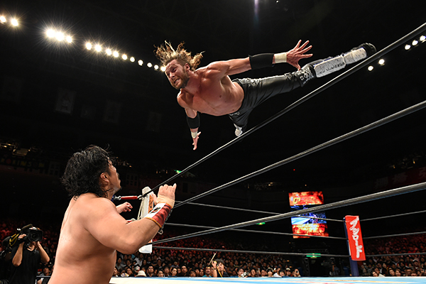 njpwglobal's tweet photo. Kenny Omega RETURNS to Pro-Wrestling at #wrestledynasty!

After his reign as IWGP Intercontinental Champion, Kenny Omega entered and won G1 Climax 26 on his first attempt, the first non-Japanese to win the tournament!

#njpw #njWD https://t.co/GMU7o180kU