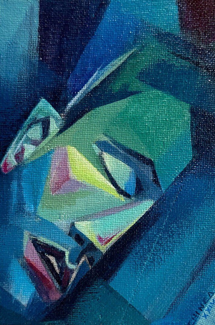 Ken Chinea, Ohne Titel, Acryl auf Pappe, 9,5x14cm, signiert, dat. 2024

en détail - Internationale Gruppenausstellung kunstbehandlung.com/Programm/En-de…