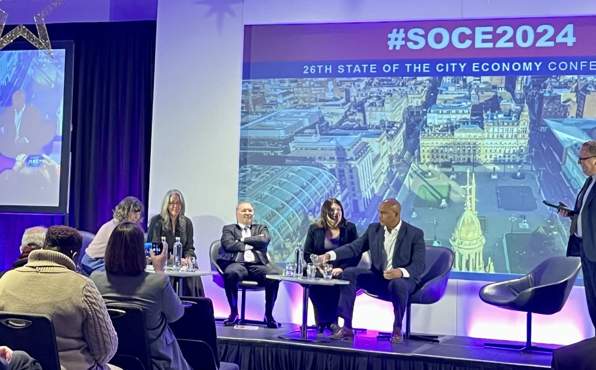 Attended an interesting #SOCE2024 event today. Key takeaway for me was forthcoming announcements about the Clyde Metro. Route needs to link with <a href="/GLA_Airport/">Glasgow Airport ✈️</a> and bring connectivity to #Renfrew