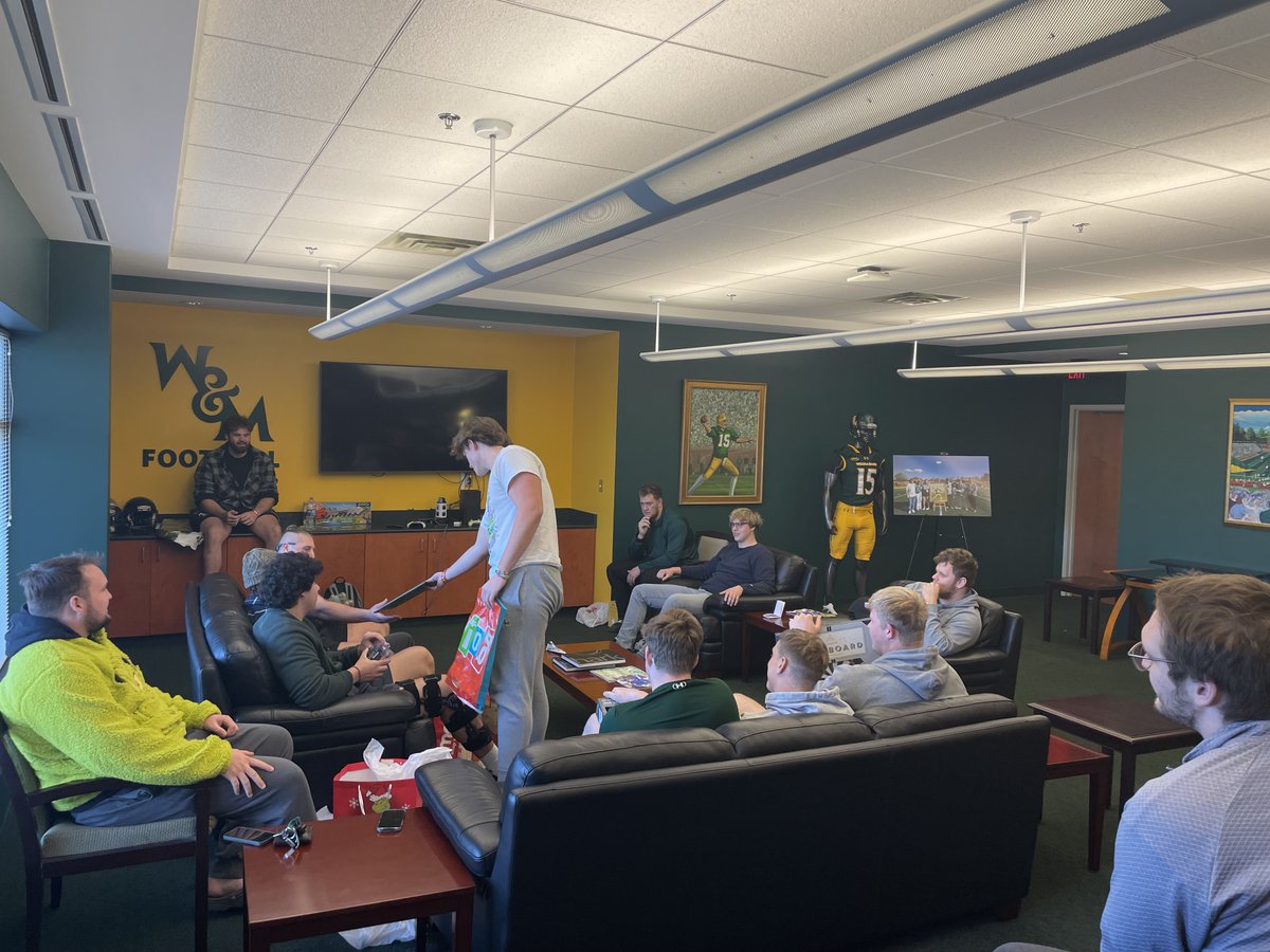 Mario Acitelli (@coachacitelli) on Twitter photo Proud of how hard these guys worked this year. Special group. We had fun celebrating the last couple of days. #GoTribe #OL
Uno Champion: <a href="/KamronFrye/">Kamron Frye</a>
Cover Your Assets Champion: <a href="/LukaODay1/">Luka OβDay</a>
Super Smash Bros Champion: <a href="/CharlesGrant51/">Charles Grant</a>
Best Gift: <a href="/lindenclemmons/">linden Clemmons</a> Proud of how hard these guys worked this year. Special group. We had fun celebrating the last couple of days. #GoTribe #OL
Uno Champion: <a href="/KamronFrye/">Kamron Frye</a>
Cover Your Assets Champion: <a href="/LukaODay1/">Luka OβDay</a>
Super Smash Bros Champion: <a href="/CharlesGrant51/">Charles Grant</a>
Best Gift: <a href="/lindenclemmons/">linden Clemmons</a>