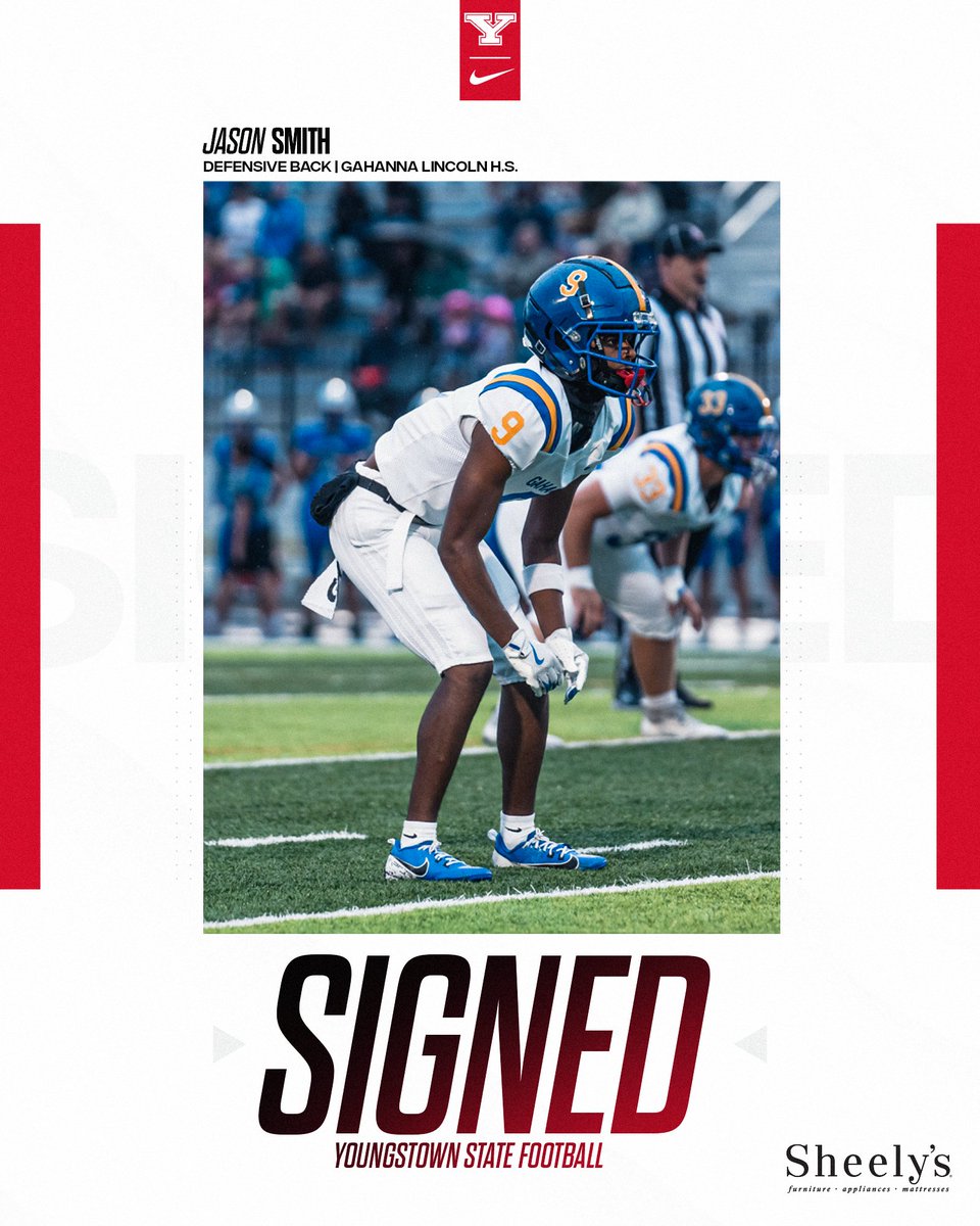 𝐒𝐈𝐆𝐍𝐄𝐃 🖊🐧🏈

𝐉𝐀𝐒𝐎𝐍 𝐒𝐌𝐈𝐓𝐇
Defensive Back
Gahanna Lincoln High School

Welcome to the family, Jason!

#GoGuins