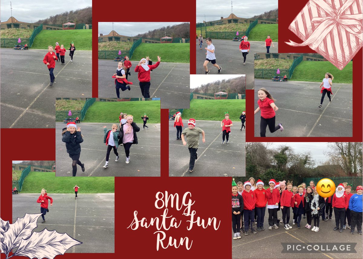 We had a great time taking part in our #DailyMileSantaRun this morning. #healthandwellbeing <a href="/WoodlandsPrima1/">Woodlands Primary</a>