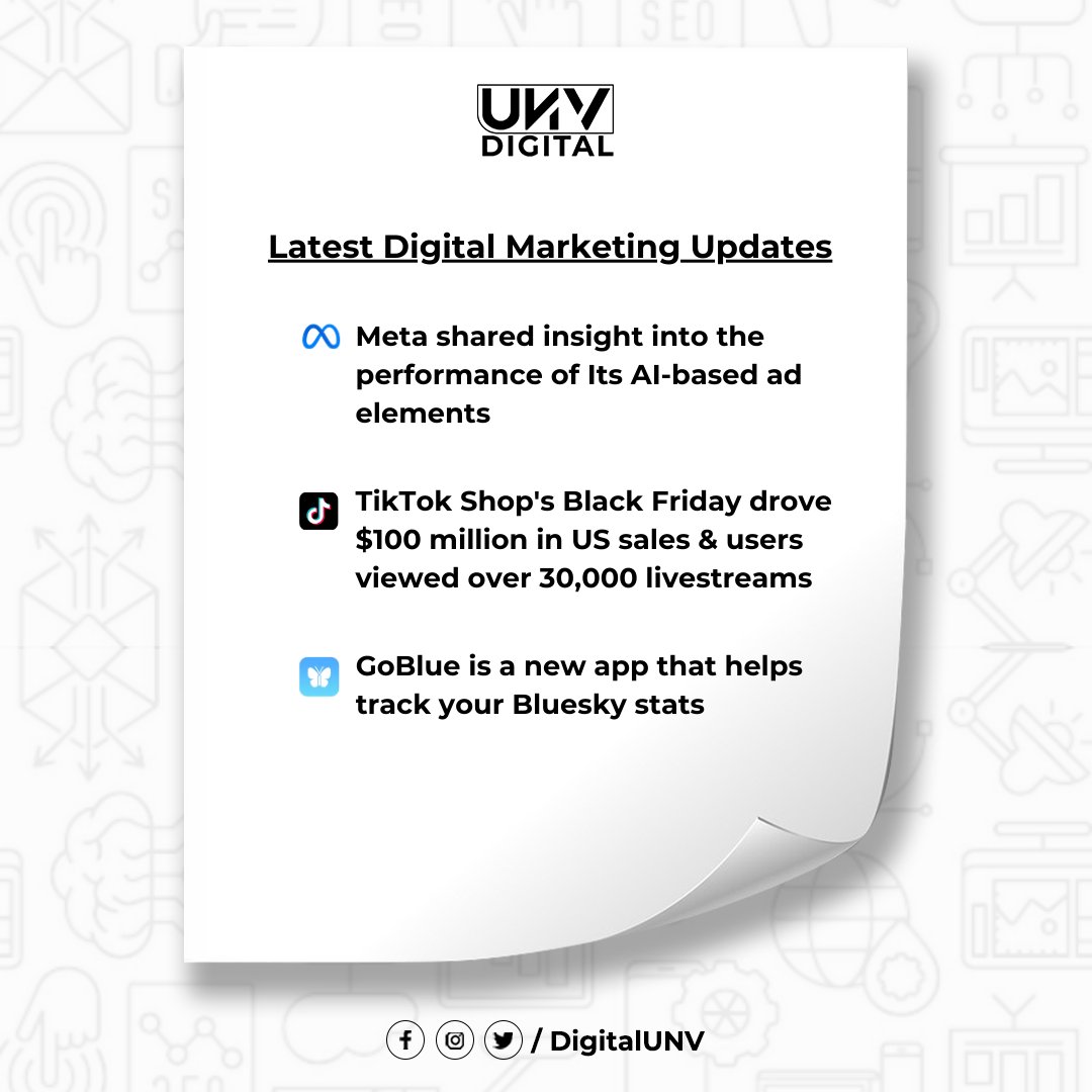 DigitalUNV's tweet photo. Latest from the world of Digital Marketing and Technology!

Stay tuned for the next dose of Updates!

#DigitalMarketing #TechTrends #MarketingUpdates #MarketingInsights #DigitalTransformation #TechNews #MarketingStrategy #FutureOfTech #AI #DigitalMarketingTrends #MarketingGrowth https://t.co/C4irFjUmnv