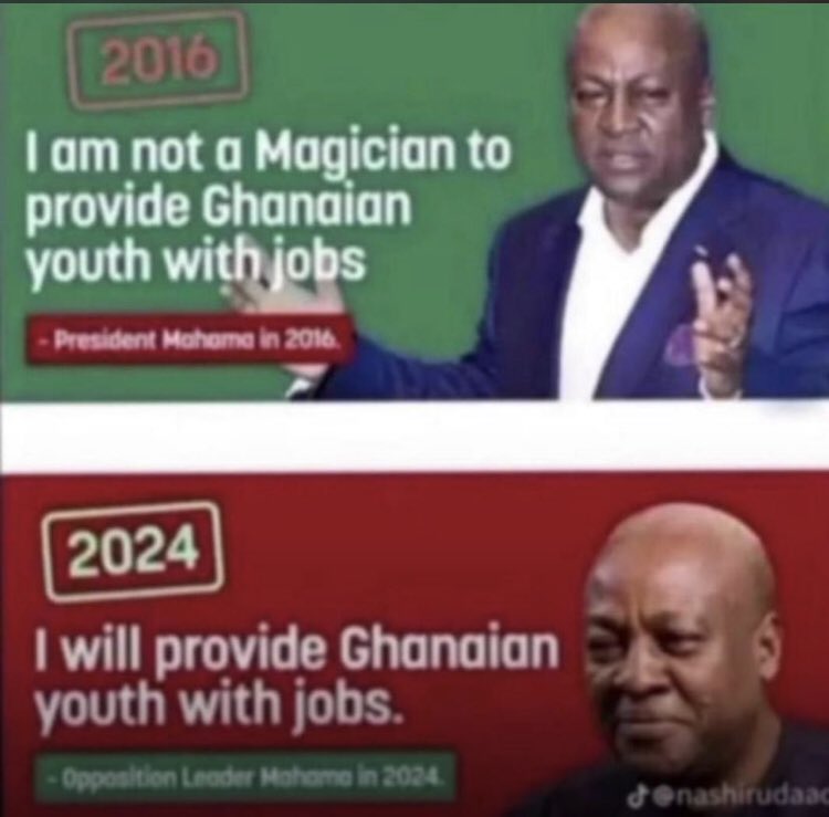 We know John Mahama
We know his desperation for power
We remember Dumsor
We remember how corruption was instituted under him
We remember the insults from him

Credibility is far aware from him
We can't risk another 4 years with him in power.

#FailedMahama 
#IncompetentMahama