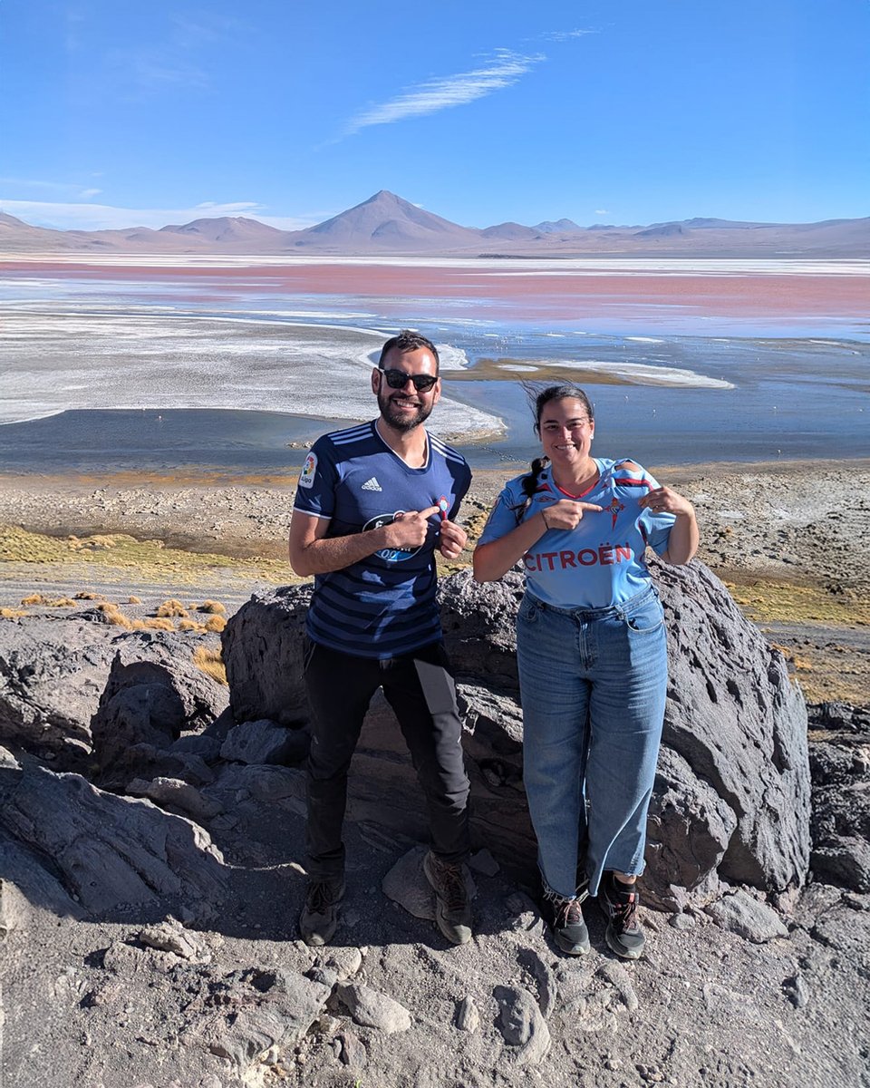 🩵🇧🇴 Hoxe toca animar dende Bolivia.

Se estás en calquera parte do mundo, non esquezas compartir a túa foto mostrando as túas cores co HT #CeltistasPoloMundo!

📍 Laguna Colorada (Bolivia)
👤 <a href="/soaak/">Andrea 🇵🇸</a>

#CeltaMallorca ⋄ #XuntosRCCelta