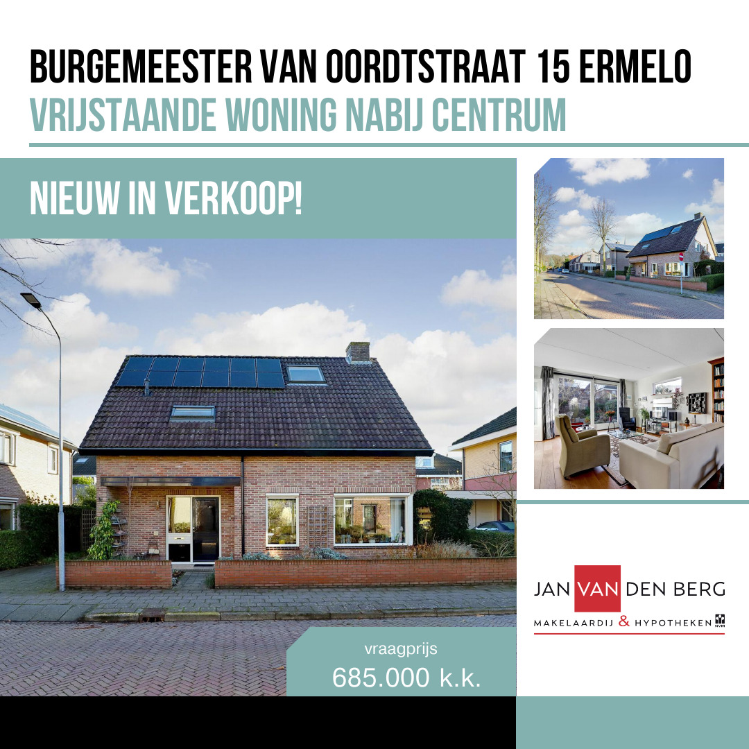 jvdbergmakelaar's tweet photo. Zou jij graag nabij het centrum van #Ermelo willen wonen? Dat kan, deze woning is zojuist in verkoop gekomen! Een woning voor een brede doelgroep van een gezin tot 55+. Voor meer info: https://t.co/nD8booJ9Eg https://t.co/94V1y7AgGN