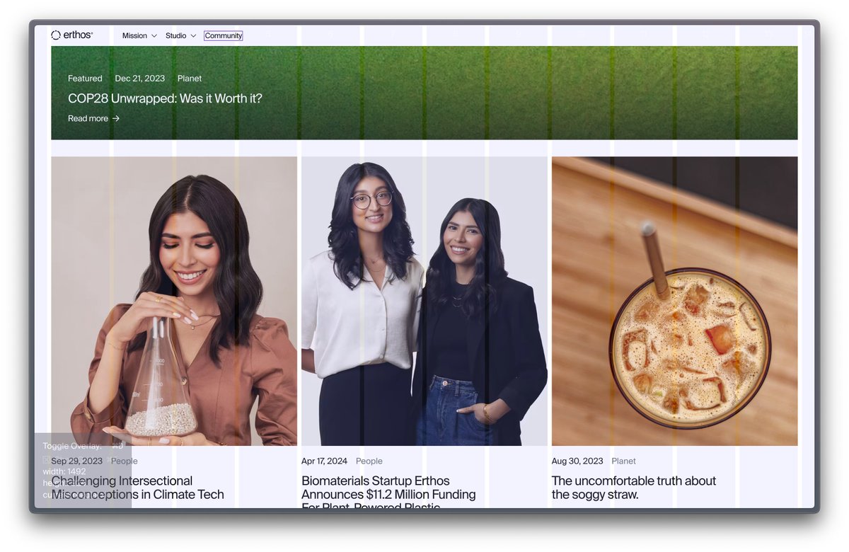 Using CSS Grid, we rebuild grid systems from Figma with a small trick: instead of relying on margins, we use extra columns. 
This lets us create full-width spans without breaking the layout.

For responsive designs, we simplify the grid to a 4-column or similar setup, keeping