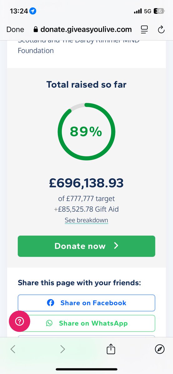 Can we get through £700,000 before the next stop?
💳 Donate
donate.giveasyoulive.com/fundraising/ke…

Follow live
rtrt.me/ulink/RFAA/RFA…