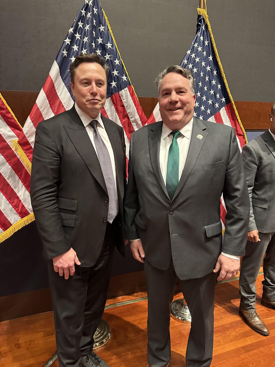 It was a pleasure to meet <a href="/elonmusk/">Elon Musk</a> and hear his plans for <a href="/DOGE/">Department of Government Efficiency</a>. We need to cut government bloat and stop the out of control spending.