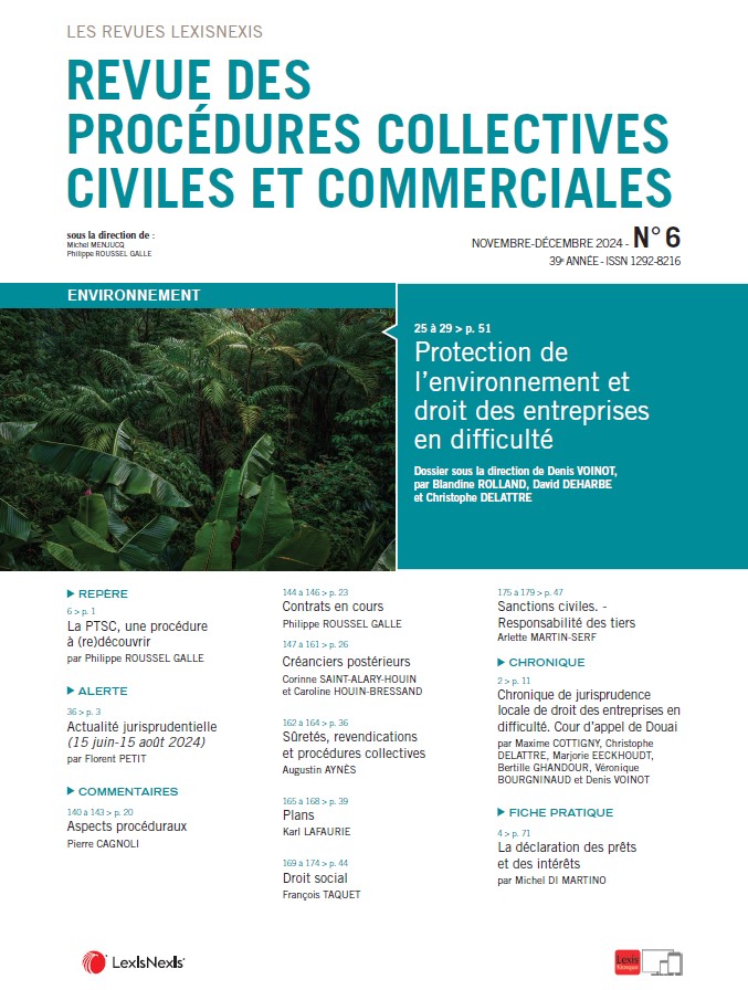 #RPC
❄️🧣☃️Le numéro de novembre/décembre de la #Revuedesprocédurescollectives n° 6 est disponible en ligne sur #Lexis360Intelligence ↩️

🔗 lexis360intelligence.fr/revues/Revue_d…

La rédaction remercie tous les auteurs pour leurs contributions.