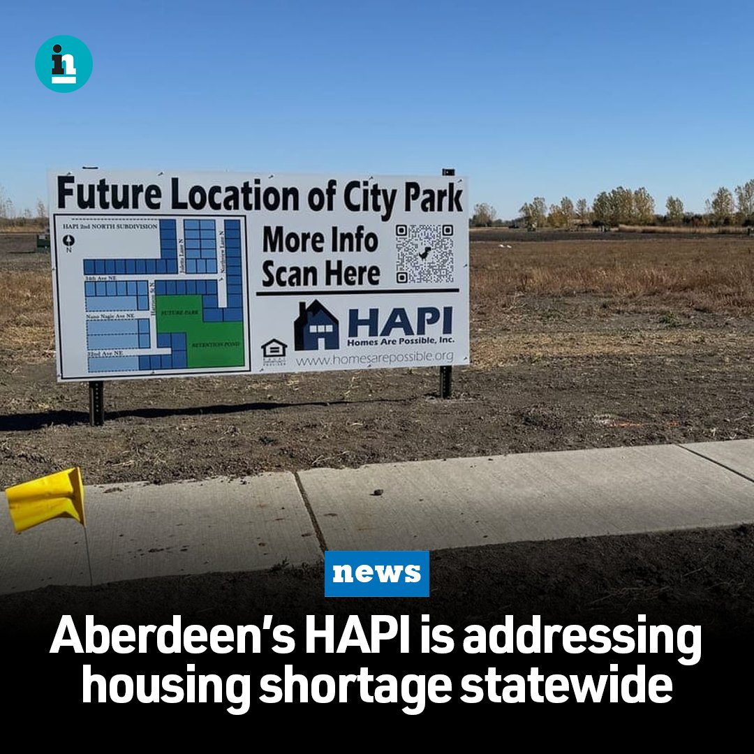 A 20-year-old nonprofit that restores old homes and builds new ones to create affordable housing in Aberdeen is sharing its playbook with other South Dakota cities that also lack housing.

Tap the link to read more: aberdeeninsider.com/aberdeen-based…