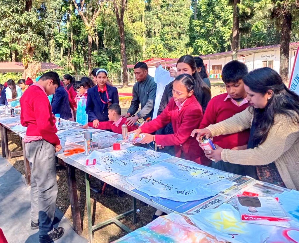 PRODefDehradun's tweet photo. #InternationalDay of #PersonswithDisability

#BlockPrinting &amp; #SprayPainting Session on DIY Custom T-shirts was organised for #students of Golden Key Asha School, Birpur on 06 Dec 2024.

Empowering children, Nuturing #emotionalexpression &amp; creativity in Persons with disabilities. https://t.co/CQKp3vfVMm