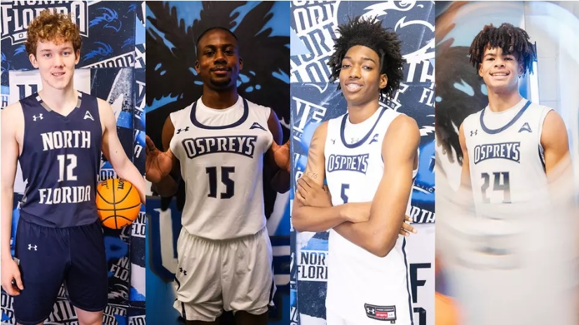 🏀 We’re thrilled to celebrate Trey Cady, Harding High School Class of 2024, as he takes the next step in his basketball journey! Trey was recently announced as one of the quartet of signees for the Men’s North Florida Basketball 2025 Class! #WeRPrexies #LoveYourSchool ❤️ 🖤