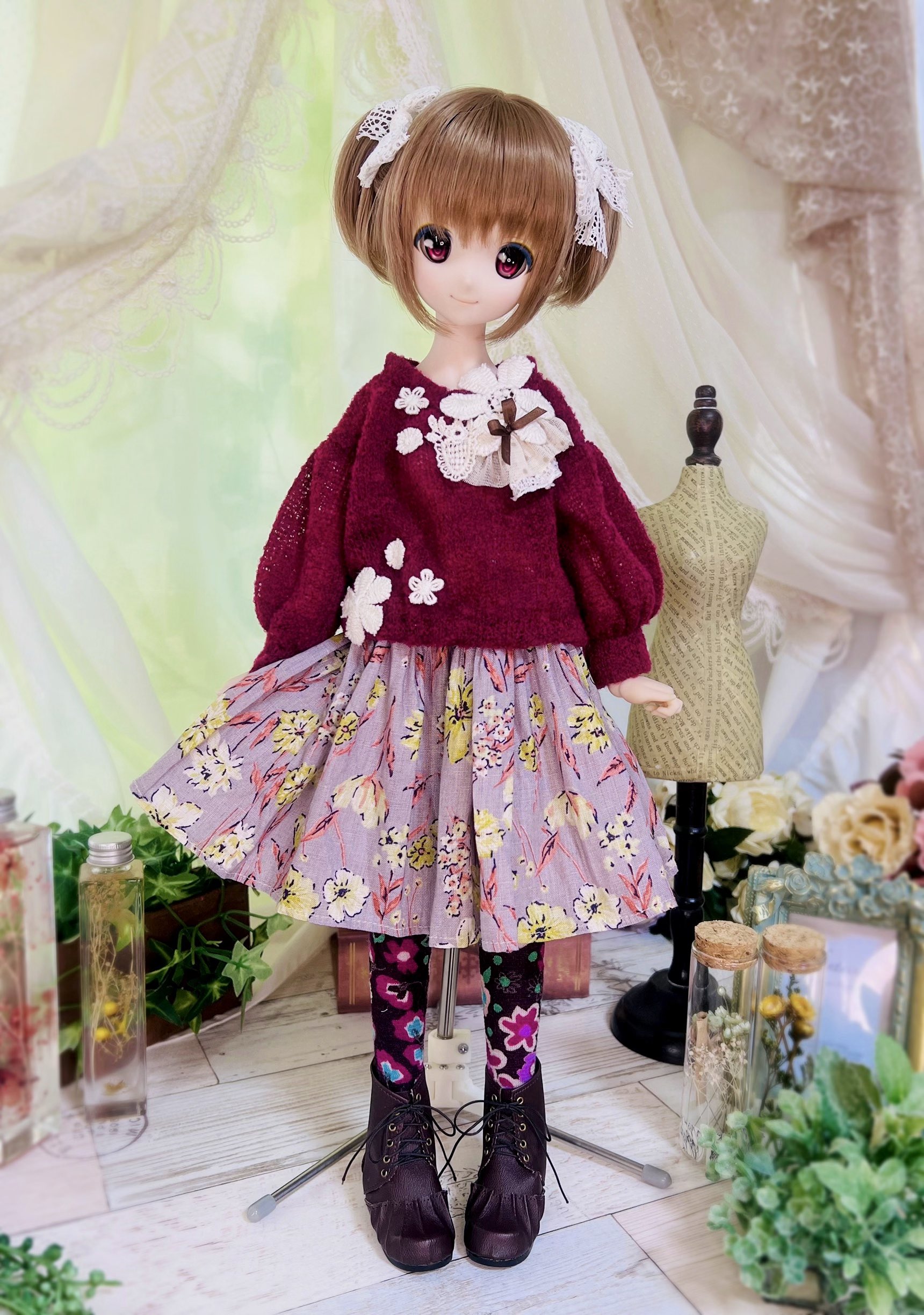 MDD／SDMサイズ推奨 あのめ洋裁店 遅かれ 星のロングドレス