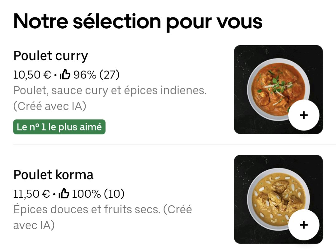 sonthomas71's tweet photo. Ça va trop loin... Même mon restaurant indien laisse une IA créer ses plats maintenant... (Tweet créé avec IA) https://t.co/E6WXSt3pfT