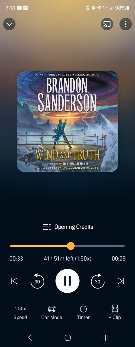Robyn1XP's tweet image. It is TIME!!!

#stormlightarchive #windandtruth #audible #fantasybooks