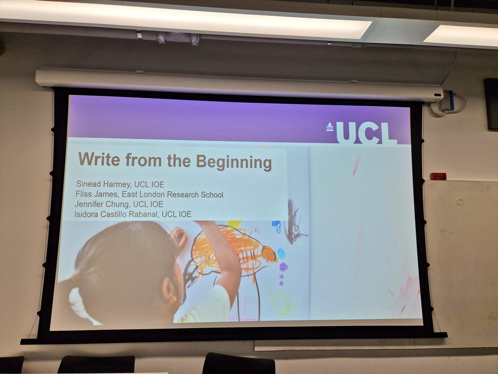 DoctorChungie's tweet photo. Really enjoyed our #BrightStartConference presentation, Write from the Beginning with @IsiCastilloR, @Flissej, @sineadjhar! Thanks to @UCLEastEngage and @UCLEast for hosting the conference and funding the project. @IOE_London @ucl @elresearchsch #DLL #WeAreIOE #LoveUCL #UCLEast https://t.co/ZL5KCNrvuj