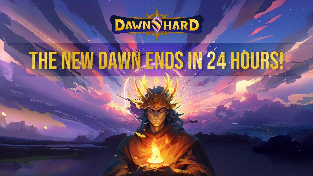 We're almost there Seekers!

The New Dawn event ends in less than 24 hours. It's your last time to join the event here: rewards.taskon.xyz/quest/865199141