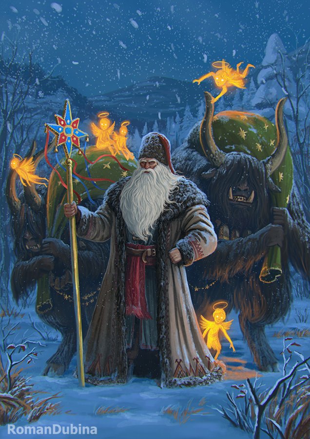 RockFunRoman's tweet image. З днем Святого Миколая!❄️🎅
#украрт #fantasy #святиймиколай #christmas #winter