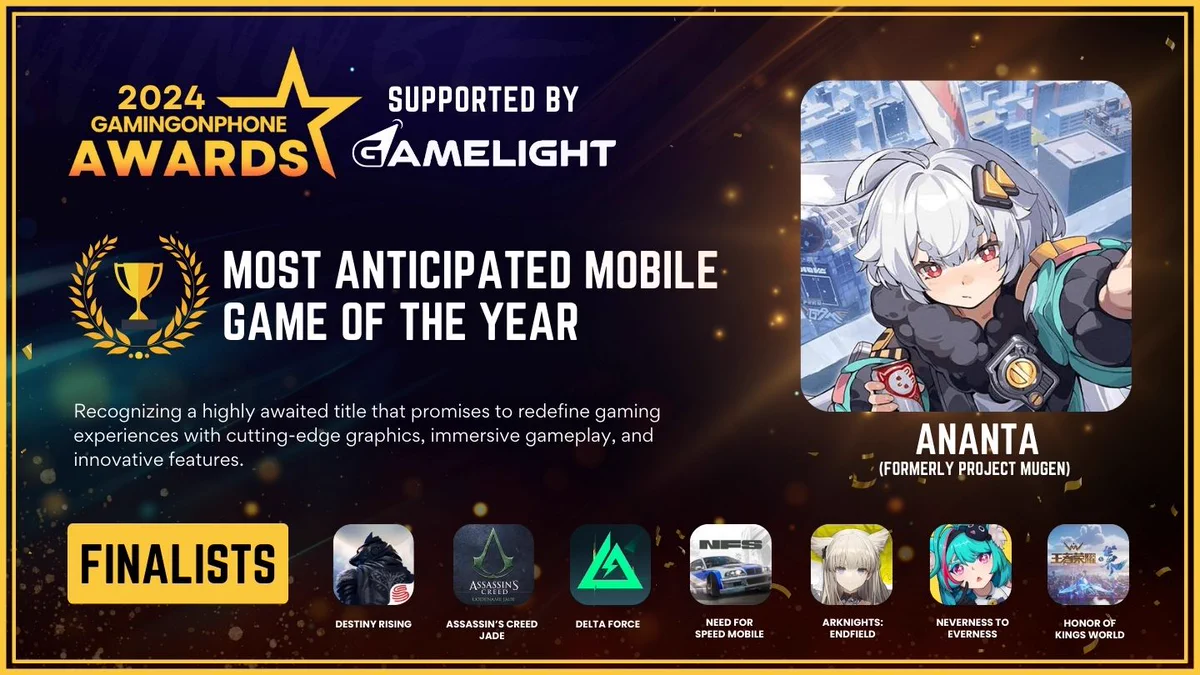 GamingonPhone Awards 2024 - Most Anticipated Mobile Game Of The Year